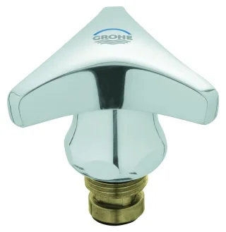 Grohe Oberteil 45966 mit Trecorn Griff Markierung blau 3/8" chrom, 45966000 45966000