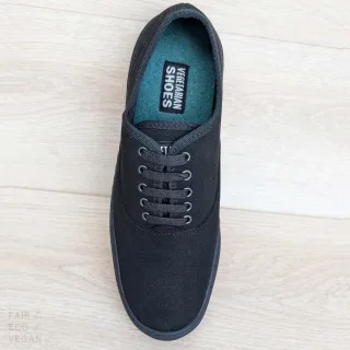 Vegetarian Shoes Kennedy Shoe Black 47