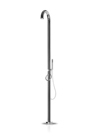 JEE-O original shower 02 freistehende Dusche, edelstahl gebürstet, 100-6210 100-6210