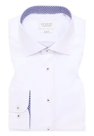 ETERNA - Original Shirt Popeline Langarm weiß - Gr. - 41/Langarm - 67cm