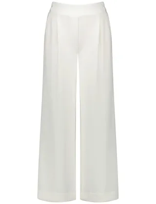 GERRY WEBER Collection - Elegante Schlupfhose - Sandy Washed beige/weiß - Gr. - 38