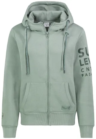 Authentic Style - RE9CIFN3ZWF0c2hpcnQgSmFja2U= mineral green - Gr. - L
