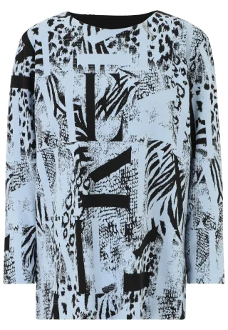 Doris Streich - Shirt hellblau - Gr. - 46