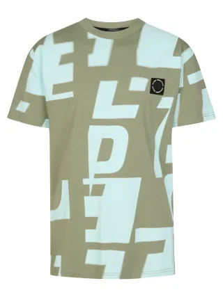 Petrol Industries - Boys T-Shirt SS AOP sage - Gr. - 140