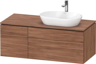 Duravit L-Cube Konsolenwaschtischunterbau wandhängend Nussbaum Matt 1220x550x482 mm - LC487407979000 LC4874079790000