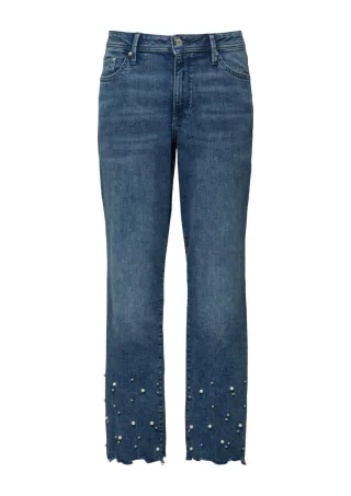 s.Oliver Red Label - Ankle-Jeans Betsy : Slim Fit blau - Gr. - 46
