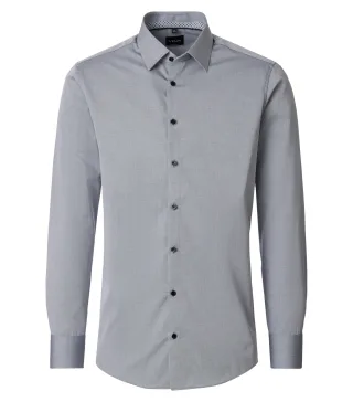 VENTI - Businesshemd silber - Gr. - 44