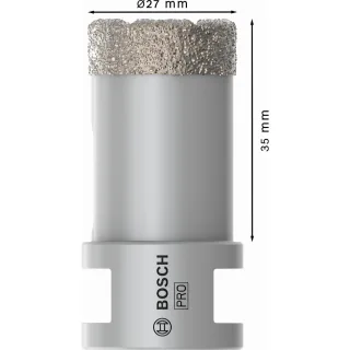 Bosch PRO Diamanttrockenbohrer Dry Speed Best for Ceramic, 27 x 35 mm - 2608587118