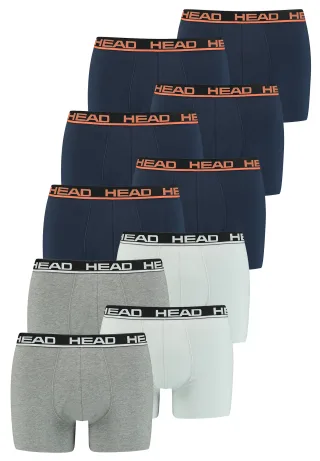 Head Herren Basic Boxer Pant Shorts Unterwäsche Unterhose 10 er Pack