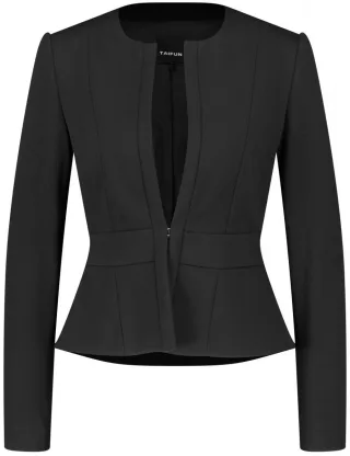 TAIFUN - Taillierter Kurzblazer schwarz - Gr. - 42