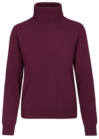 IN LINEA - NOS Pullover, Rollkragen 448 cherry - Gr. - 40