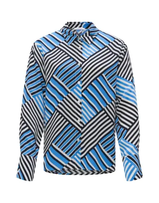 Opus - Hemdbluse - Filona blau - Gr. - 36