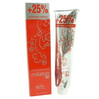Mila Milaton 3D professional hair color crema permanente colorante 125ml  -  5.7 Light Brown Ultimative Burgundy / Hellbraun ultimativ burgund
