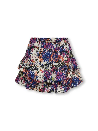 KIDS ONLY - KOGLUVA AOP SKORT PTM cloud dancer - Gr. - 158