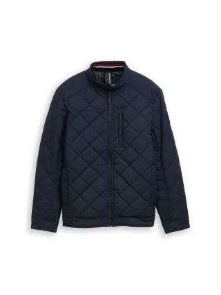 Tom Tailor - Bikerjacke mit Stehkragen blau - Gr. - S