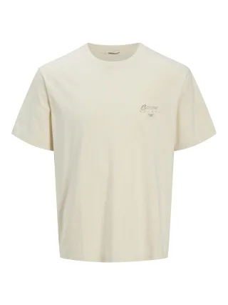 JACK&JONES - JORALMERIA WORLD TEE SS CREW NECK JNR antique white - Gr. - 176
