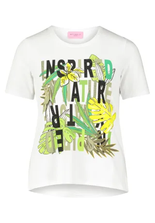 betty barclay - so cosy - - Basic Shirt patch white/green - Gr. - 44