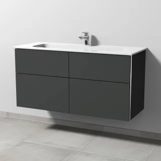 Sanipa 3way Keramik-Set Keramik-Waschtisch und Unterbau (BP482) BP4821B