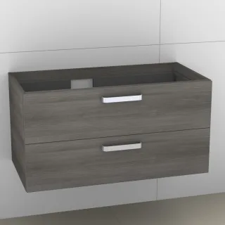 Artiqua 414 Waschtischunterschrank für Venticello 4134L2 Graphit Struktur quer, 414-WU2L-V107-7098-4 414-WU2L-V107-7098-401