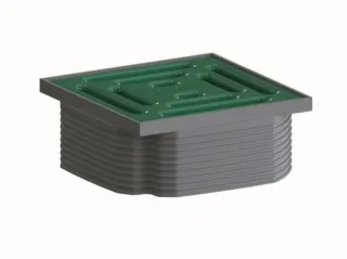 Dallmer Aufsatz DallDrain Pure, minzgrün, 100 x 100 mm, 518088 518088