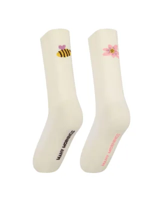 many mornings - Socken - Busy Bee beige - Gr. - 39-42
