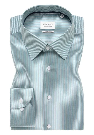 ETERNA - Hemd Twill Langarm smaragd - Gr. - 44/Langarm - 65cm
