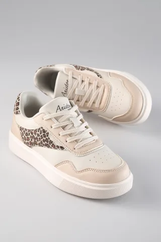 Aniston SHOES Sneaker Schnürschuh, Freizeitschuh mit Animal-Print - NEUE KOLLEKTION