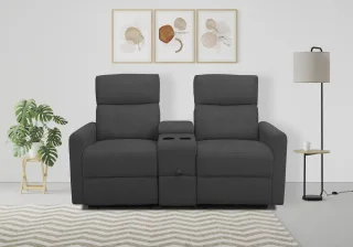 Home affaire 2-Sitzer "Daoulas, 2er-Kinosofa, TV-Sessel, Multimedia-Sofa" Kinosofa mit Relaxfunktion, Getränkehalter und Stauraum