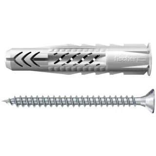 Fischer Universaldübel UX 8x50 R S mit Rand und Schraube - 094760