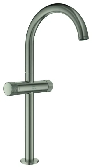 GROHE Waschtischarmatur Atrio Private C. 21142 XL-Size Knopfbetät. satin steel, 21142MS0 21142MS0