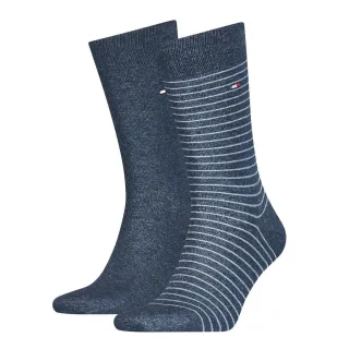 Tommy Hilfiger - Gestreifte Socken blau - Gr. - 47-49