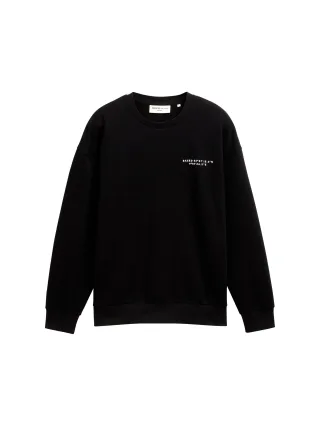 Denim Tom Tailor - Relaxed Sweatshirt mit Print black - Gr. - S