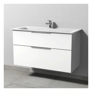 Sanipa 3way Waschtischunterbau zu Ideal Standard Connect Air Waschtisch mit 2 Auszügen, Anthrazit-Ma UM64322