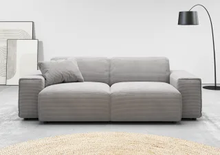 Home affaire 2,5-Sitzer "Glimminge auch in Breitcord, Feincord + Easy care-Bezug" besondere Kedernähte, Zierkissen