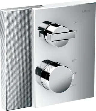 Hansgrohe Thermostat Unterputz Axor Edge F-Set Diamantschliff chr.mit Absperrv., 46751000 46751000