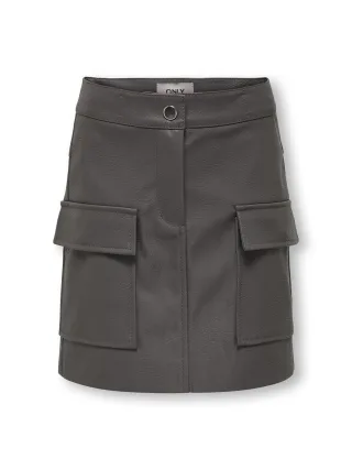 KIDS ONLY - KOGVERA FAUX LEATHER SKIRT CP OTW plum kitten - Gr. - 158