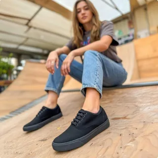 Vegetarian Shoes Kennedy Shoe Black 37