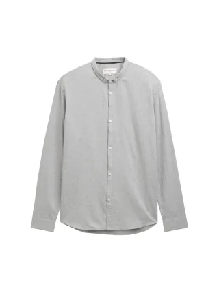 Denim Tom Tailor - Fitted Twill Hemd greyish grey melange - Gr. - XL