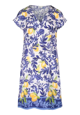 Robe Légère - Sommerkleid nature/blue - Gr. - 42
