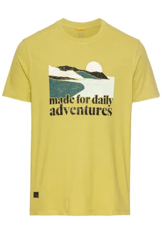 camel active - T-Shirt mit Print grün - Gr. - M