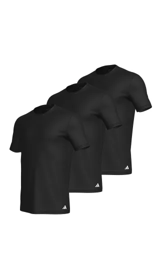Adidas Sportswear Underwear - Crew Neck Shirt (3PK) black - Gr. - S