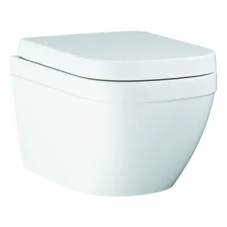 GROHE Wand-Tiefspül-WC-Set Euro Keramik 39693 Deckel Soft Close alpinweiß, 39693000 39693000