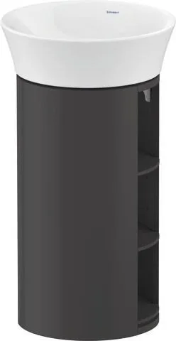 Duravit White Tulip Waschtischunterbau bodenstehend Graphit Hochglanz 410x410x750 mm - WT42390H1H1 WT42390H1H1