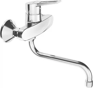 Hansa Spültisch-Einhand-Wandbatterie Hansatwist 0969 chrom 09692195