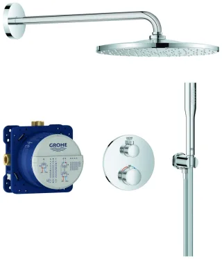 GROHE Unterputz-Duschsystem Grohtherm 34869 THM Thermostat 2 Abgänge chrom, 34869000 34869000