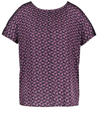 GERRY WEBER Edition - T-Shirt - Summer darks blau/pink - Gr. - 38