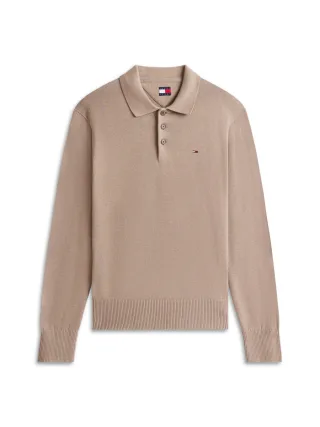 Tommy Jeans - Slim Polo Pullover braun - Gr. - L