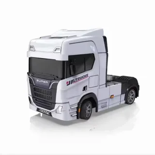 S917 RTR 1/43 2.4G 4WD Mini RC Car Tractor Semi Truck Built-In Gyro Full Proportional Drift Dual Speed LED Lights Racing