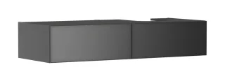 Hansgrohe Xevolos E Waschtischunterschrank Schiefergrau Matt 1370/550 mit 2 Schubkästen für Konsole  54324770
