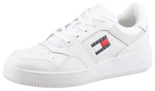 Tommy Jeans Sneaker "TJM RETRO BASKET ESS", Freizeitschuh, Halbschuh, Schnürschuh mit Schaftrandpolsterung